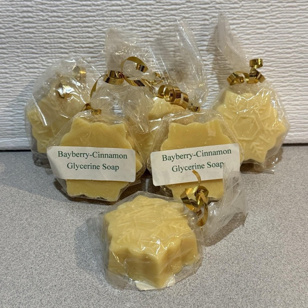 Bayberry-Cinnamon Glycerine‎ Soap. Lot Of 7 Vintage